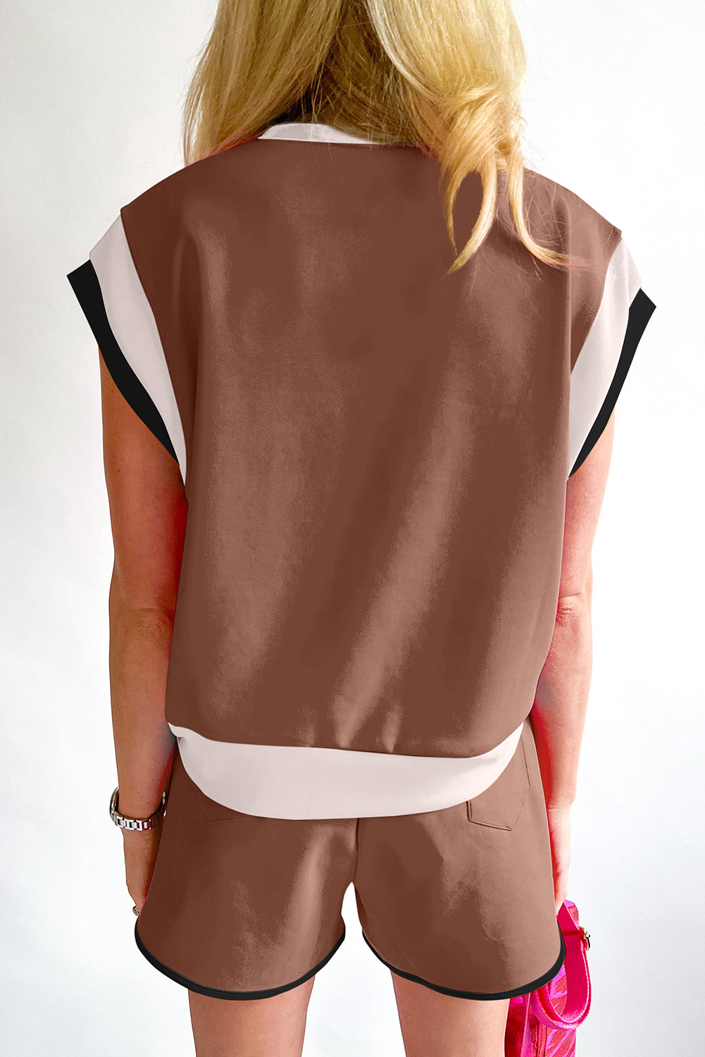 Cap Sleeve Tee Shorts Set