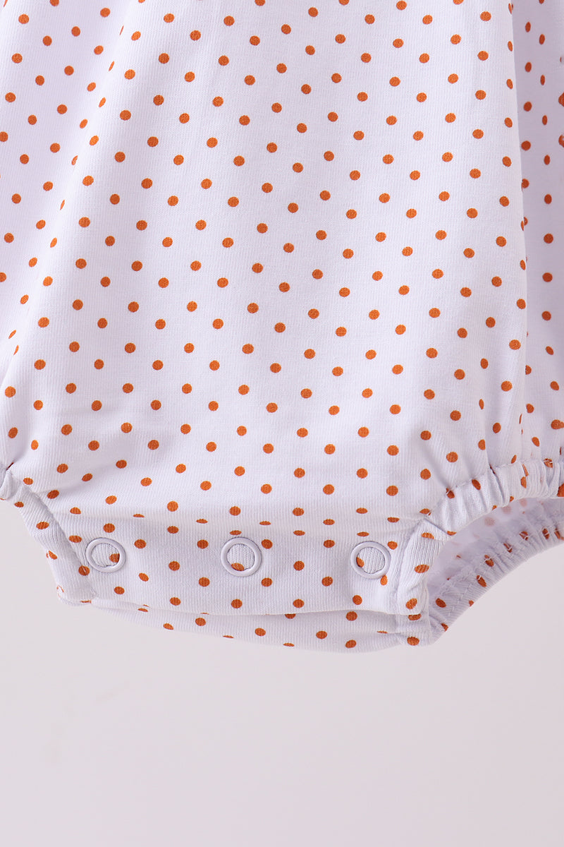Premium orange turkey embroidery bubble