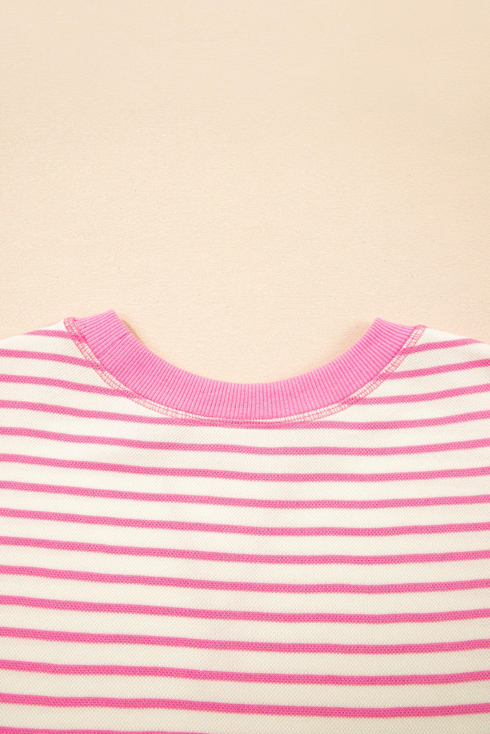 Striped Ruffle Short Sleeve Top