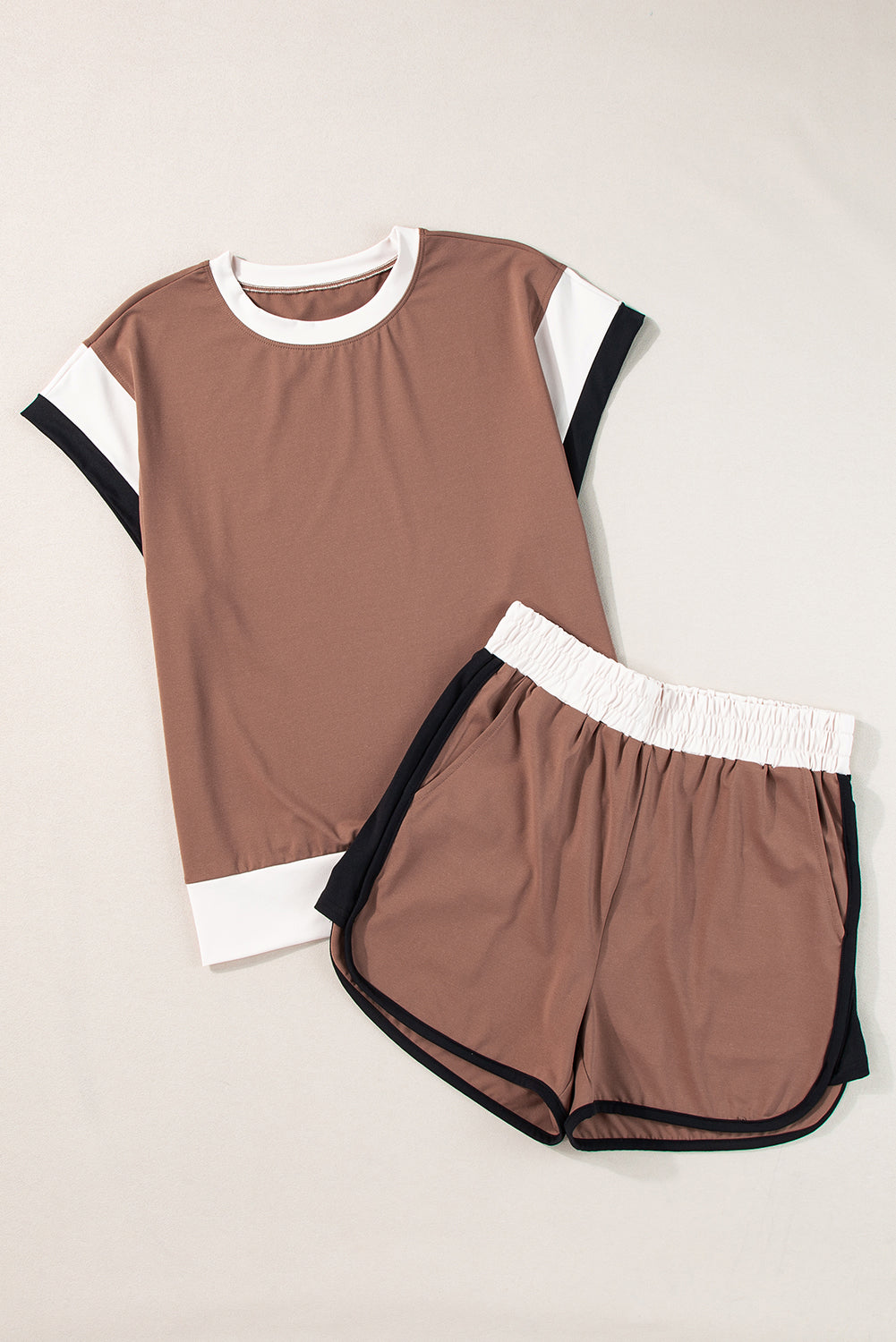 Cap Sleeve Tee Shorts Set