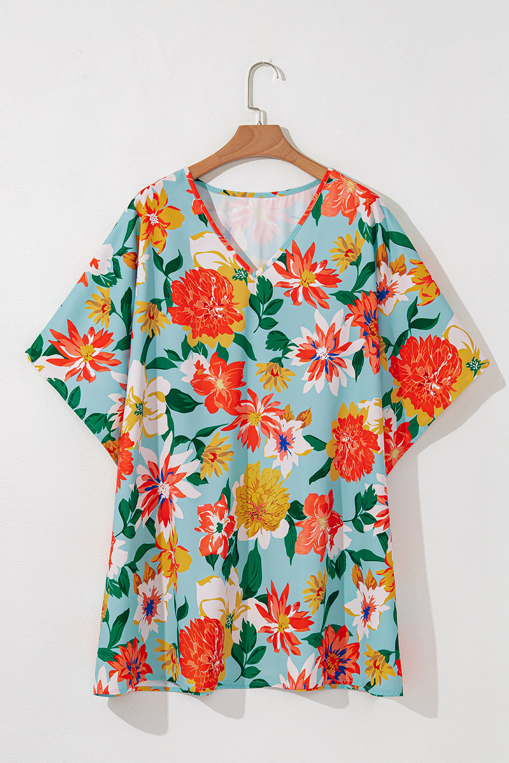 Beautiful Day Floral Curvy Blouse