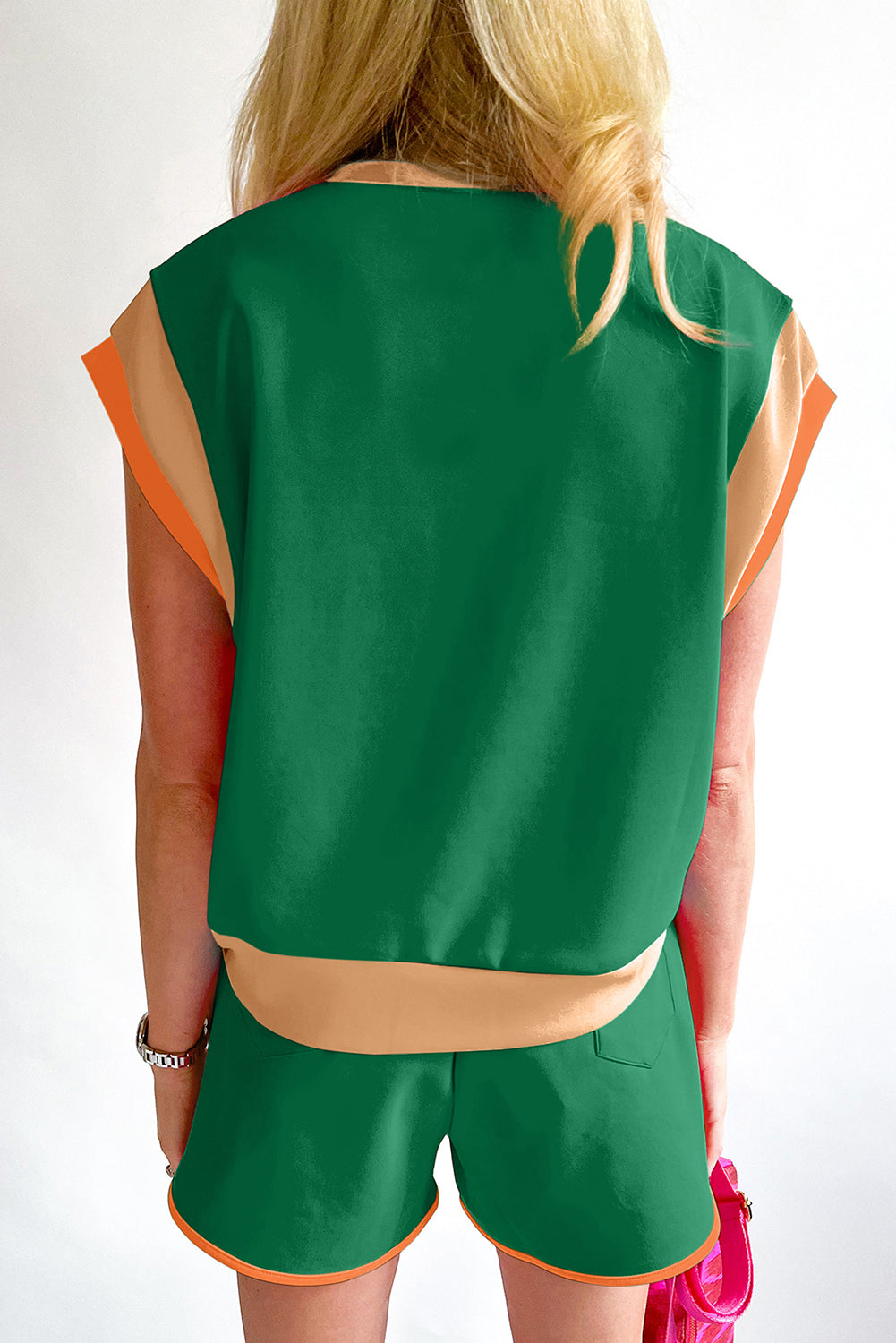 Cap Sleeve Tee Shorts Set