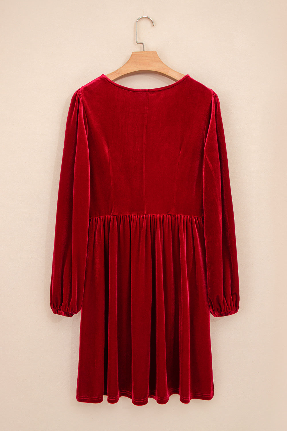 Pre Order/ Arrives in 3 Weeks! Bow Velvet Mini Dress