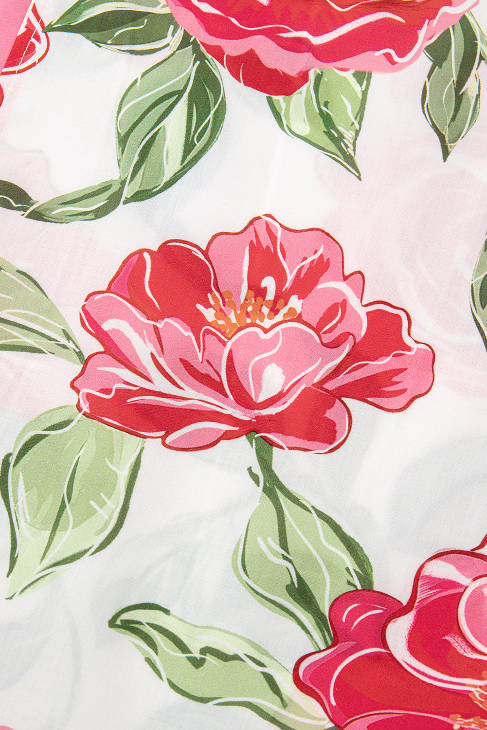 Give Me Roses Frilled Stripes Curvy Short Sleeve Blouse
