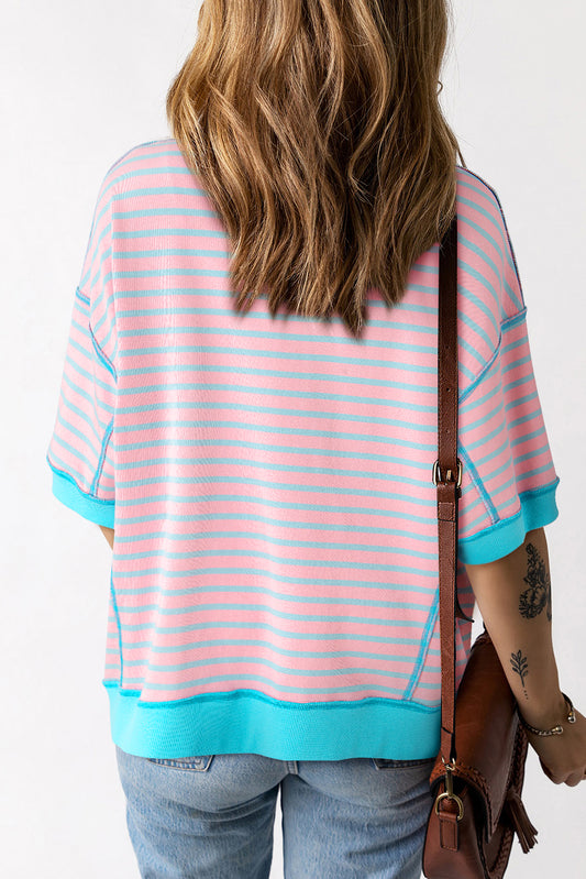 Stripe Oversized T Shirt