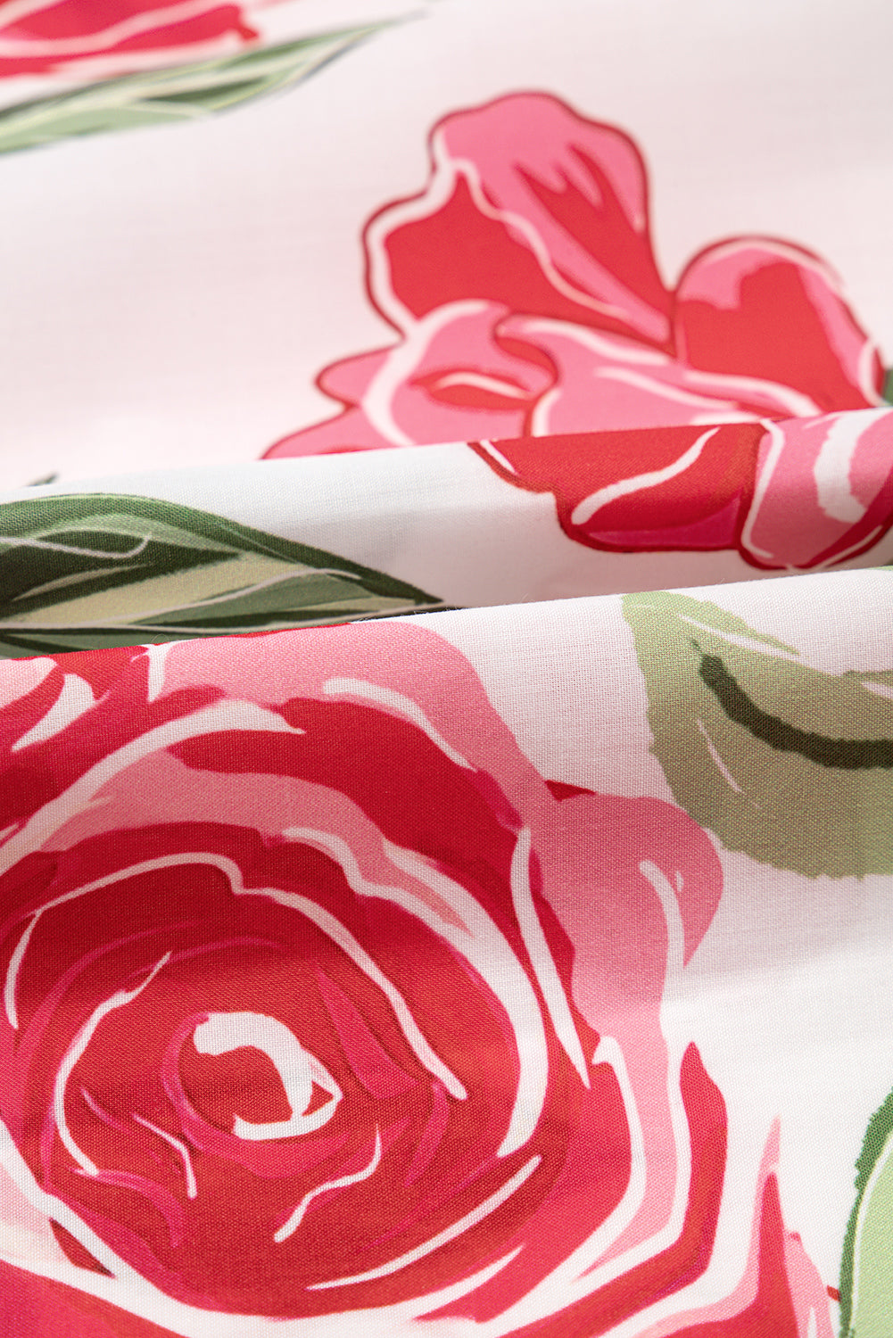 Give Me Roses Frilled Stripes Curvy Short Sleeve Blouse