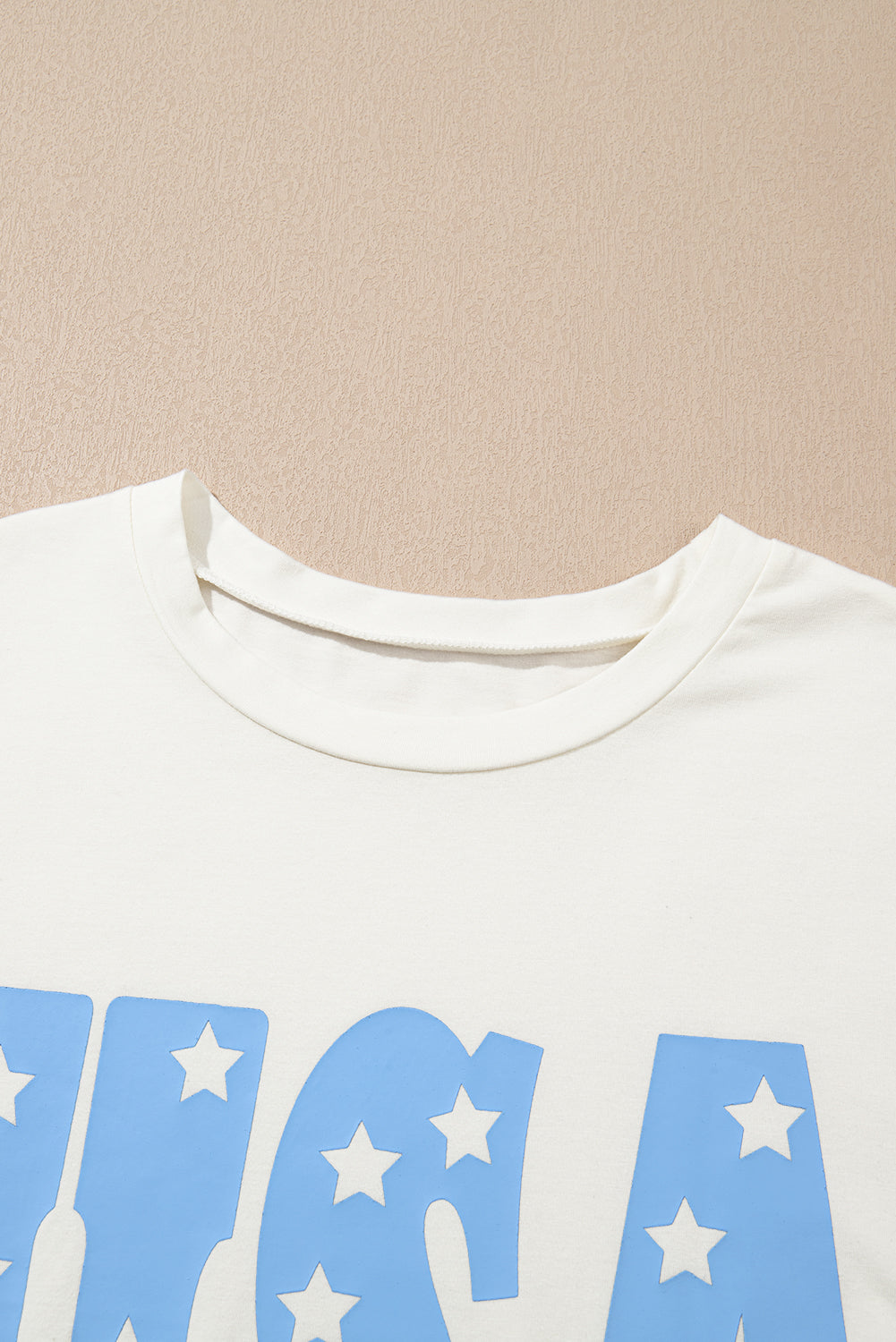 Sky USA Graphic Crewneck Curvy Patriotic Tee