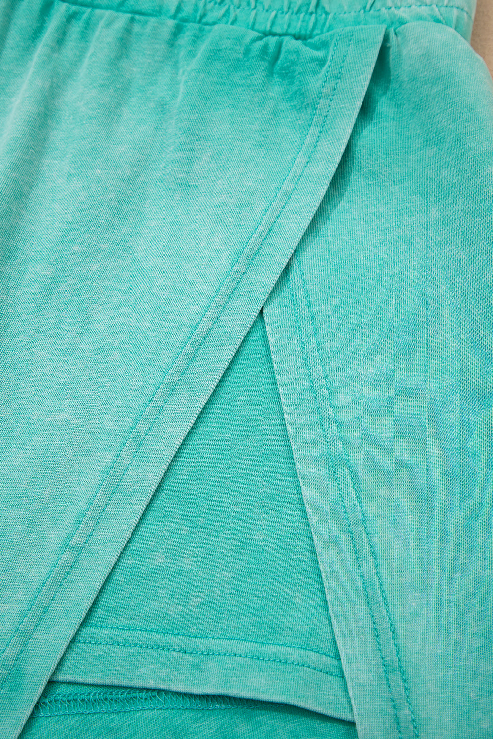 Mineral Wash Cotton Tank Top and Skort Set