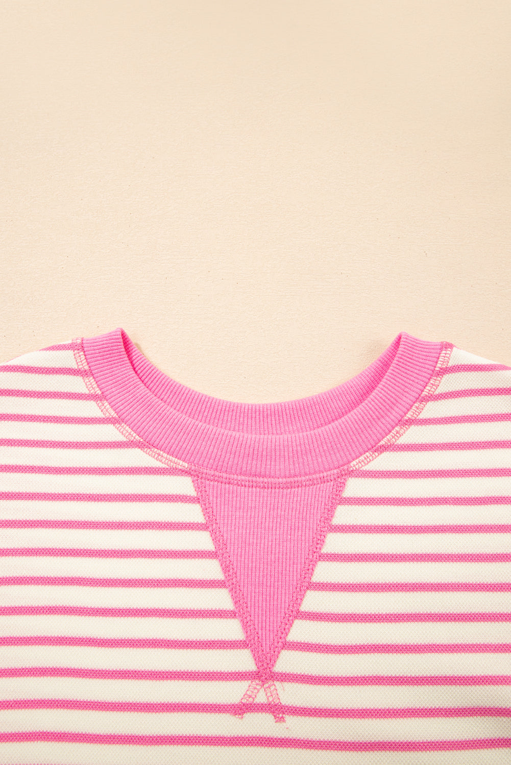 Striped Ruffle Short Sleeve Top