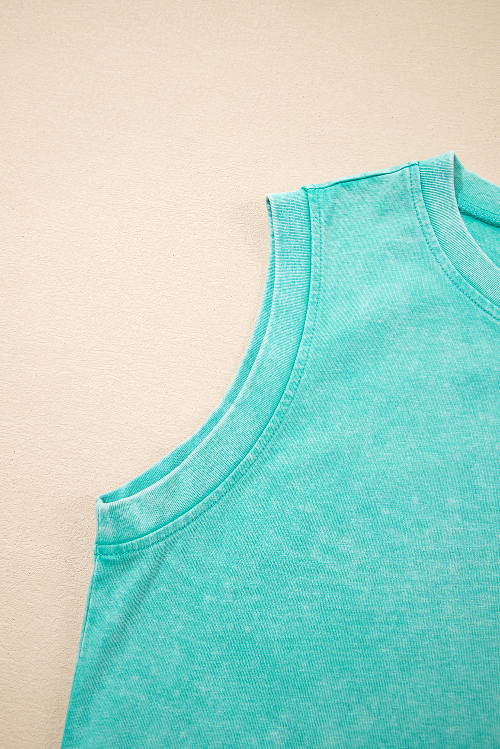 Mineral Wash Cotton Tank Top and Skort Set