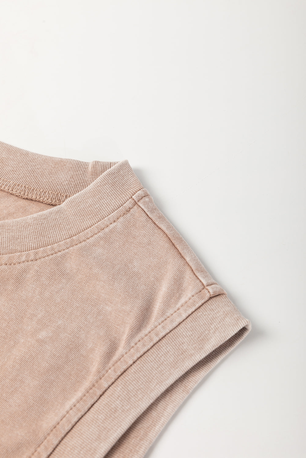Mineral Wash Cotton Tank Top and Skort Set