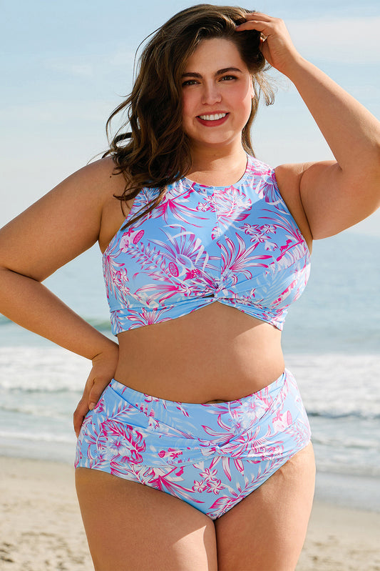 Beautiful Crazy Twisted High Waist Curvy Bikini Set