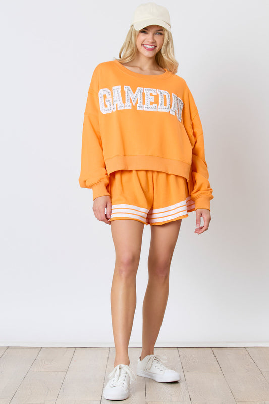 GAMEDAY PULLOVER- Peach Love