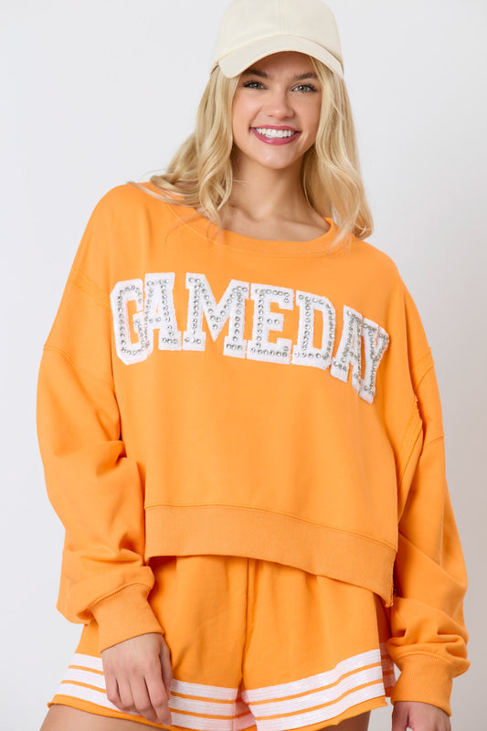 GAMEDAY PULLOVER- Peach Love