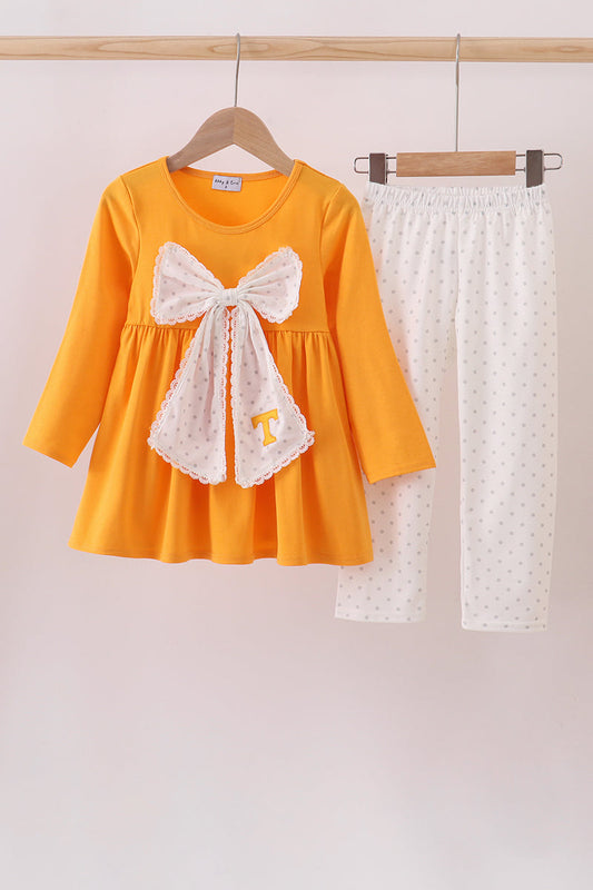 Tennessee lace bow pants set