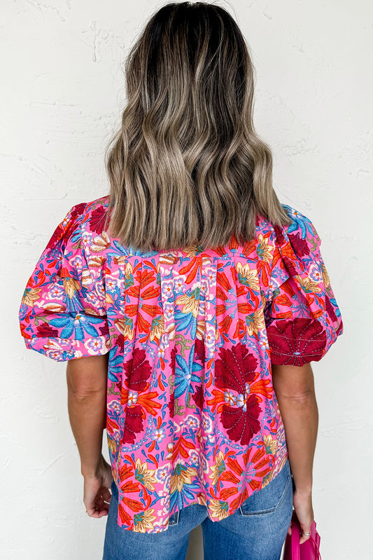 Pink Floral Shirt