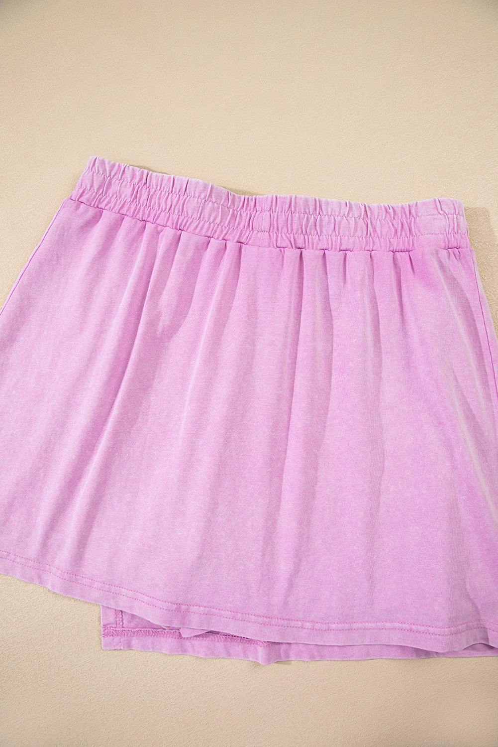 Mineral Wash Cotton Tank Top and Skort Set