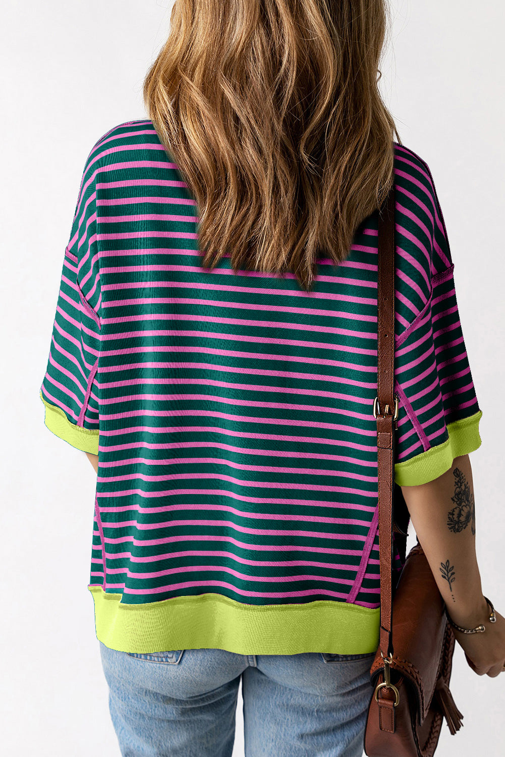 Stripe Oversized T Shirt