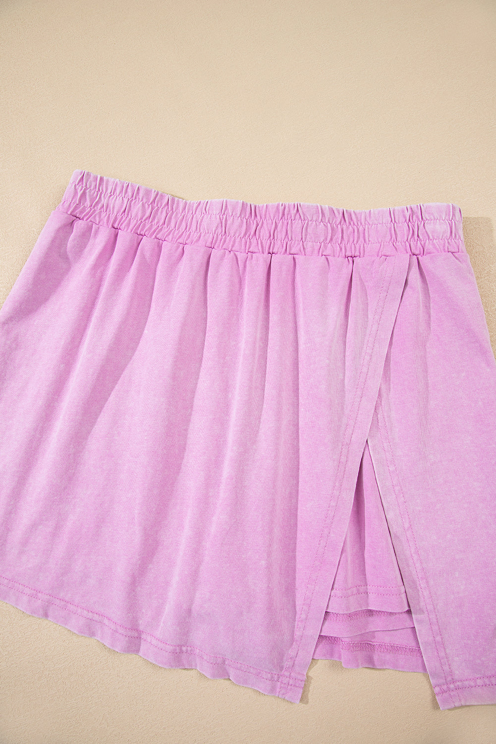 Mineral Wash Cotton Tank Top and Skort Set